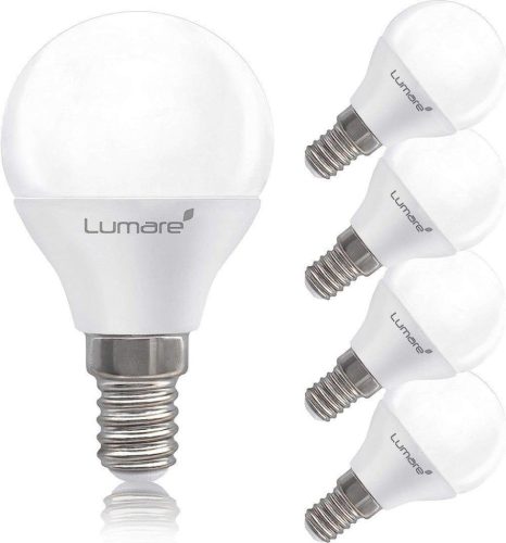 Bec Lumare LED 5W E14, alb cald, formă picătură, dispersie lumină 270°