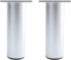 Piciorușe reglabile din aluminiu pentru mobilă, canapea sau masă - 2 bucăți, 6 cm