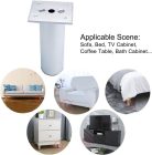 Piciorușe reglabile din aluminiu pentru mobilă, canapea sau masă - 2 bucăți, 6 cm