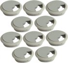 Organizer rotund de cabluri din plastic, 60 mm, pentru orificiu de birou - Diametru exterior 70 mm