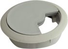 Organizer rotund de cabluri din plastic, 60 mm, pentru orificiu de birou - Diametru exterior 70 mm