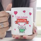 Cana MUGFFINS cu Inscripție în Germană pentru Cupluri, 350 ml