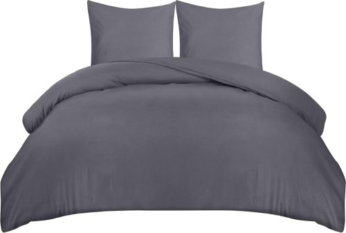 Set lenjerie de pat din microfibră Utopia Bedding, 3 piese, gri, 155 x 220 cm