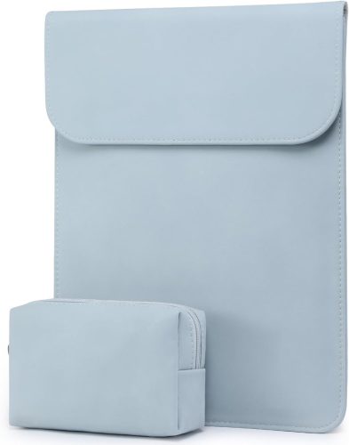 Husă impermeabilă HYZUO, bleu deschis, pentru MacBook Pro de 14 și laptopuri de 13,3"