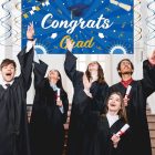 Banner Felicitări Gigant pentru Absolvire, Bacalaureat - Decor 182,5x90 cm