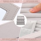 Organizator elegant pentru sertar, cu 6 compartimente, din catifea, pentru bijuterii.