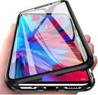 Husă magnetică Xiaomi Redmi Note 11 Pro 5G, protecție 360°, ramă metalică, negru