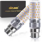 Becuri LED Philips B22 de 10W tip porumb, alb cald, pachet de 2 bucăți