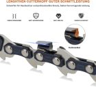 Set de 3 lanțuri de drujbă Einhell, compatibile Oregon, 35 cm, cu recul redus.