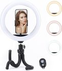 TikTok Ring Light 10" Lampă LED Circulară cu Stativ și Telecomandă