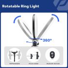 TikTok Ring Light 10" Lampă LED Circulară cu Stativ și Telecomandă