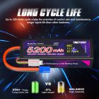 Acumulator RC EMEPOVGY 11.1V 5200mAh cu conector EC5, pachet de 2 bucăți