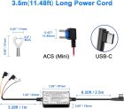 Kit cablu dashcam pentru mod parcare - Kit de conectare directă Range Tour USB-C 12V-24V