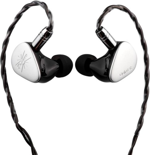 Căști In-Ear Hibride Kiwi Ears Quintet cu 5 Drivere și Cablu Argintat Detasabil
