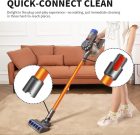 Tub telescopic auriu, 72 cm, cu eliberare rapidă, pentru aspiratoarele Dyson V7-V15.